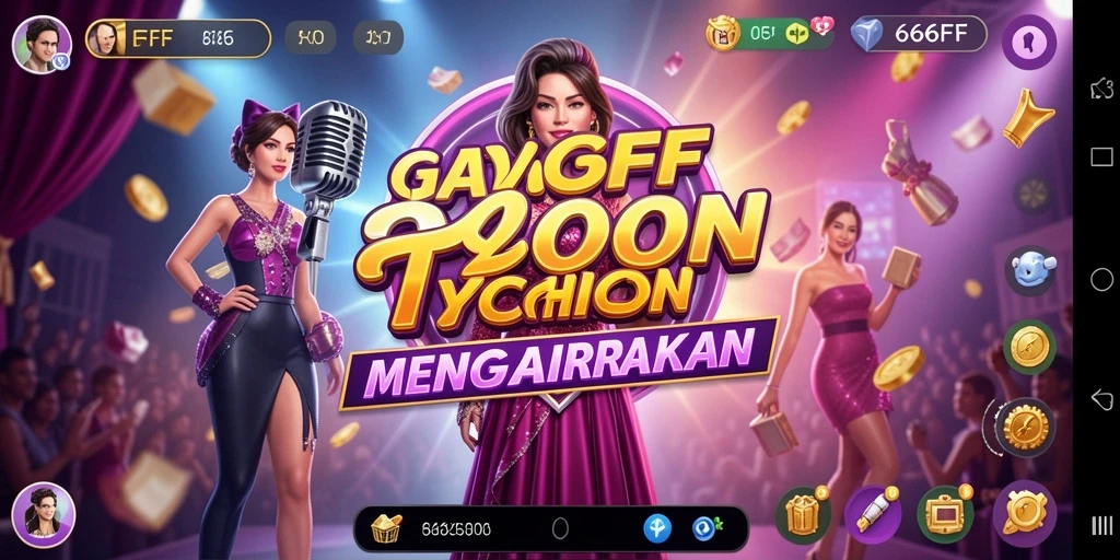 Tampilan gameplay 666FF yang menampilkan desain fashion unik.