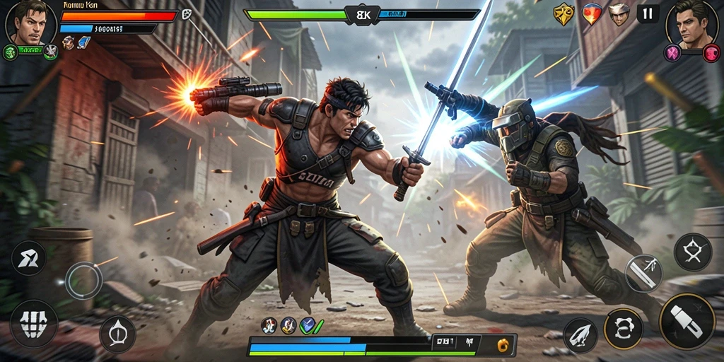Tampilan gameplay 8ZK yang penuh aksi dan ketegangan.