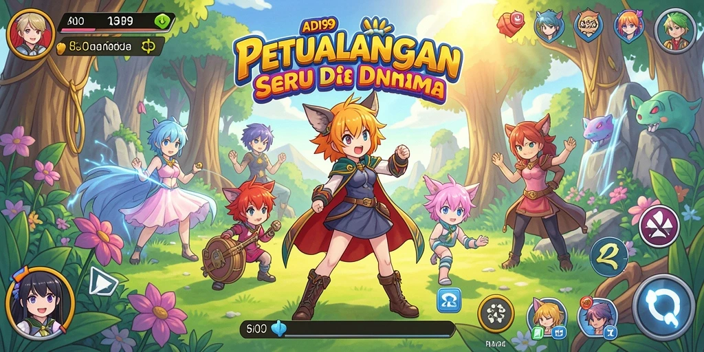 Tampilan seru dari gameplay <strong>ADI99</strong> yang penuh warna dan aksi.