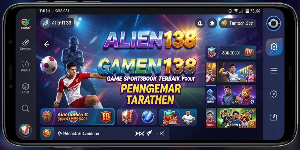 Tampilan gameplay interaktif dalam ALIEN138 saat melakukan taruhan olahraga.