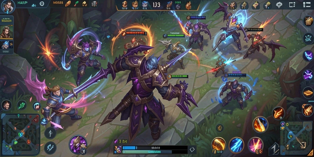 Tampilan gameplay seru dan taktis dari HARAPJP.