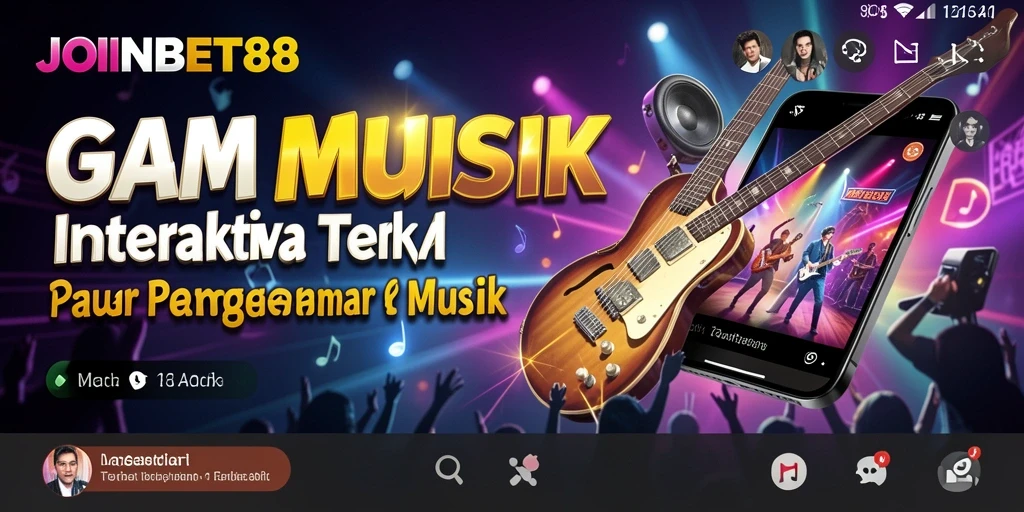 Screenshot gameplay JOINBET88 yang menampilkan antarmuka musik yang menarik.