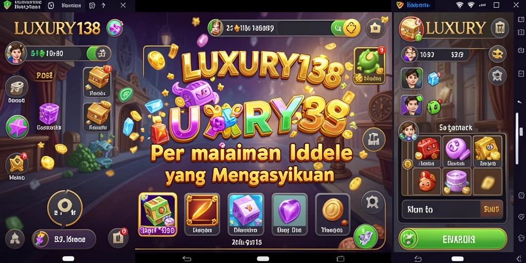Tangkapan layar gameplay LUXURY138 menunjukkan pengembangan idle yang menarik.