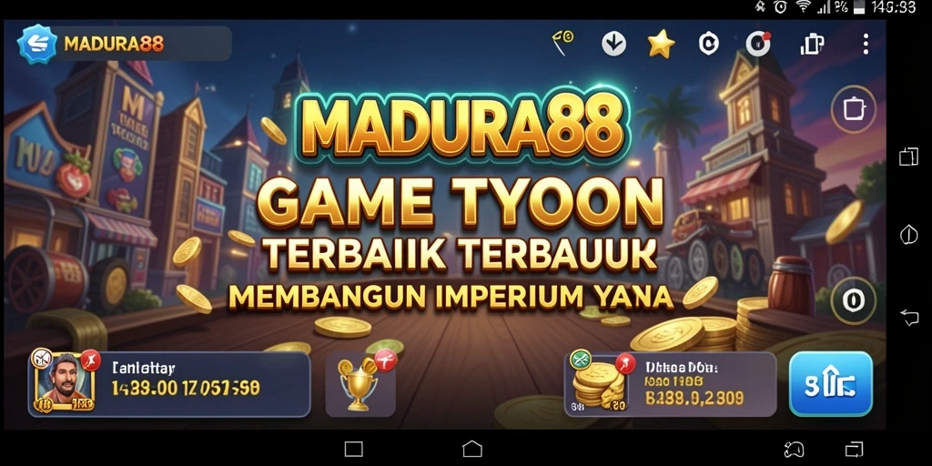 Tampilan gameplay <strong>MADURA88</strong> yang menarik dan interaktif, menunjukkan pengalaman Tycoon yang menyenangkan.