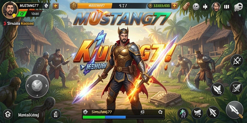 Screenshot gameplay MUSTANG77 yang menampilkan dunia virtual yang menarik.