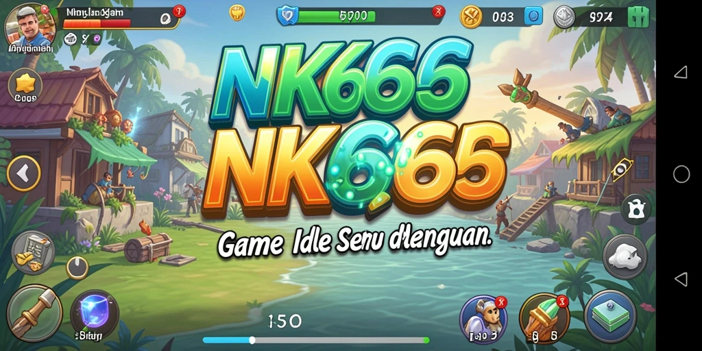Tangkapan layar utama dari gameplay NK666 yang menampilkan karakter aktif dalam mode Idle.