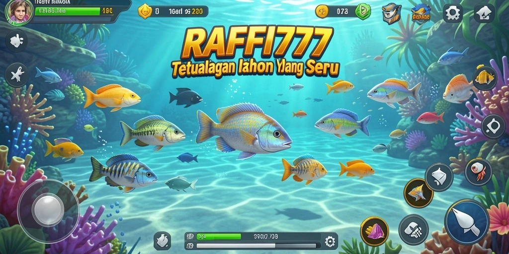 Tampilan gameplay seru menangkap ikan di RAFFI777.