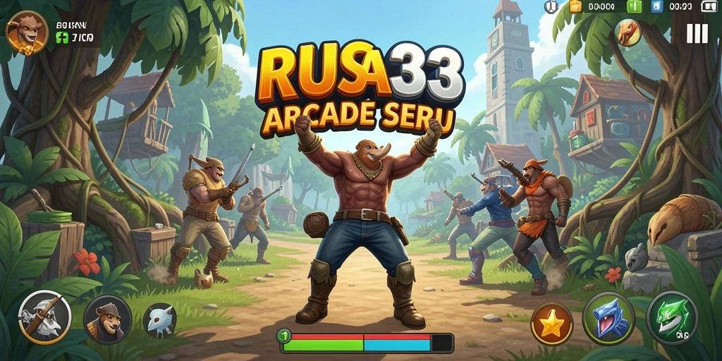 Screenshot menunjukkan karakter utama dalam aksi seru di <strong>RUSA33</strong>.