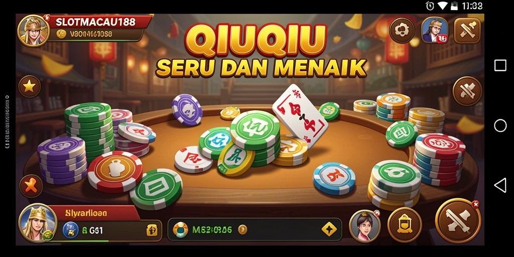 Tampilan menarik dari gameplay QiuQiu SLOTMACAU188.