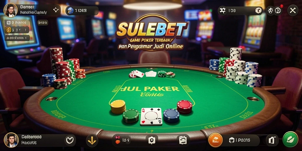 Tampilan gameplay SULEBET dengan aksi Poker yang mendebarkan.